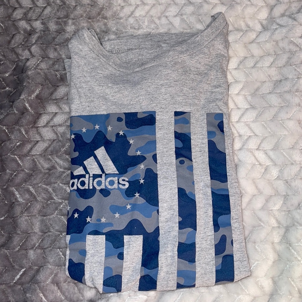 Grey adidas shirt